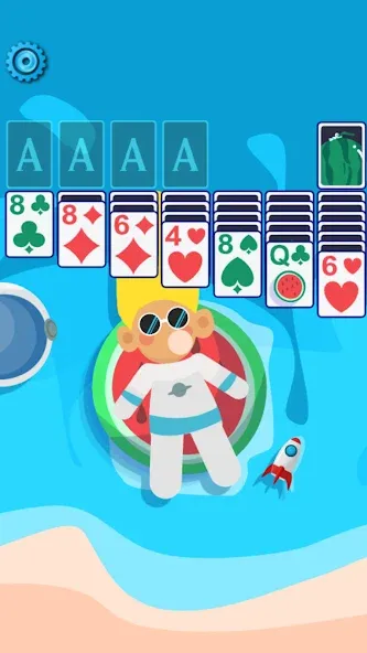 Solitaire Space™ (Солярис Спейс)  [МОД Меню] Screenshot 1