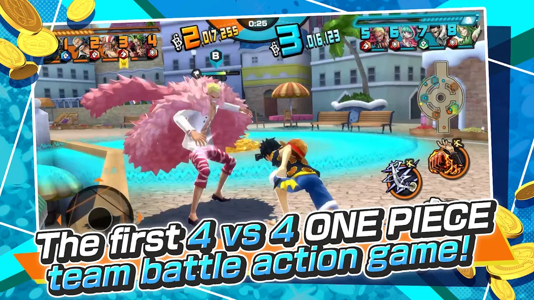 ONE PIECE Bounty Rush (ВАН ПИС Баунти Раш)  [МОД Бесконечные монеты] Screenshot 2