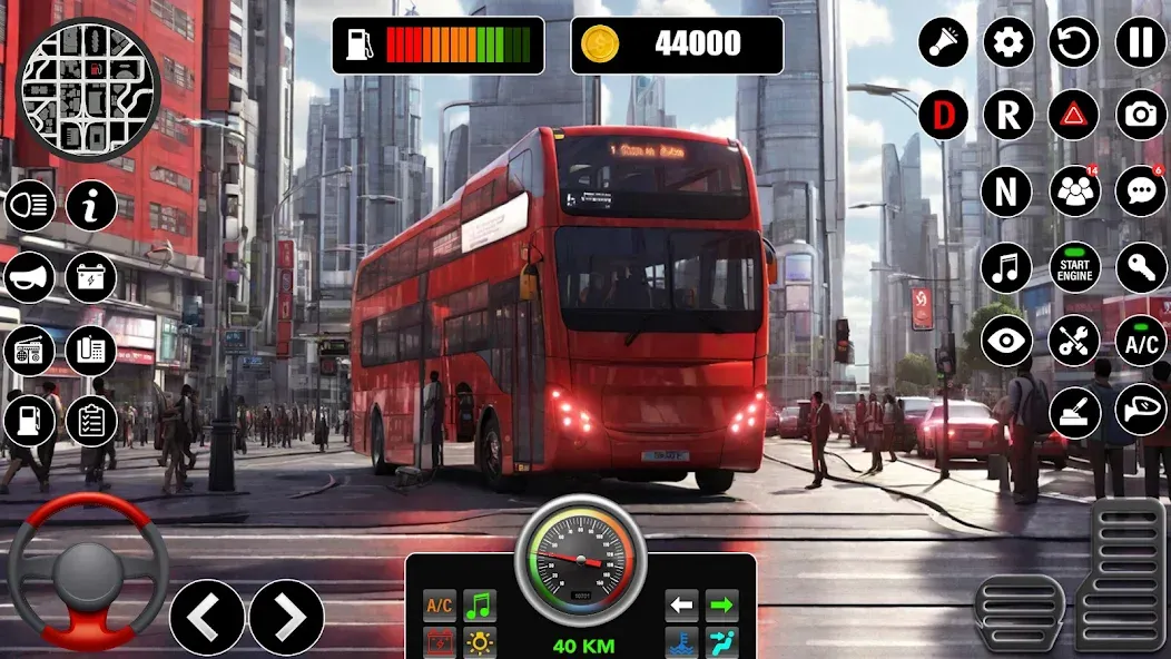 Bus Simulator 3D Bus Games (Городское автобусное симуляторение)  [МОД Бесконечные монеты] Screenshot 4