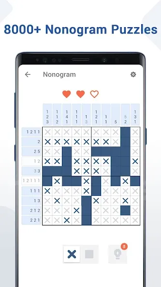 Nonogram - Fun Logic Puzzle (Нонограмма)  [МОД Бесконечные монеты] Screenshot 2