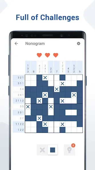 Nonogram - Fun Logic Puzzle (Нонограмма)  [МОД Бесконечные монеты] Screenshot 3