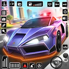 Взломанная Police Car Kids Driving Game (Кидс Полис Геймс)  [МОД Меню] - полная версия apk на Андроид