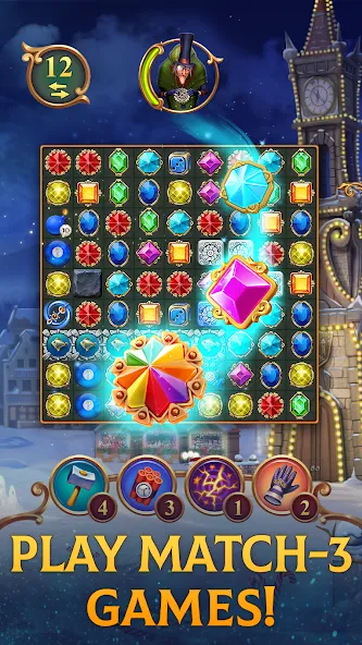 Clockmaker: Jewel Match 3 Game  [МОД Меню] Screenshot 1