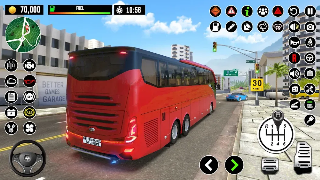 Bus Driving School : Bus Games  [МОД Все открыто] Screenshot 5