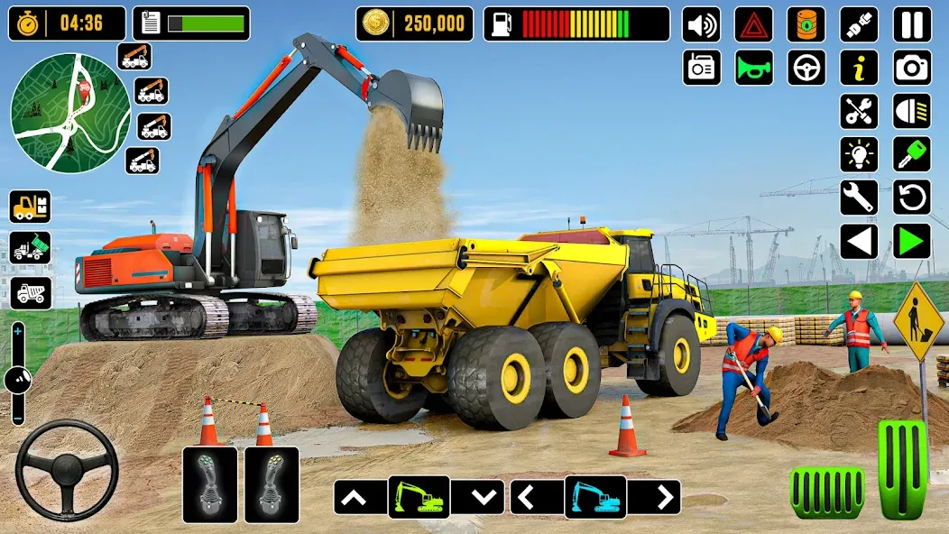 City Road Construction Games (Сити Роад Конструкшн Геймс)  [МОД Меню] Screenshot 3