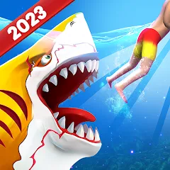 Взломанная Double Head Shark Attack PVP  [МОД Бесконечные монеты] - стабильная версия apk на Андроид