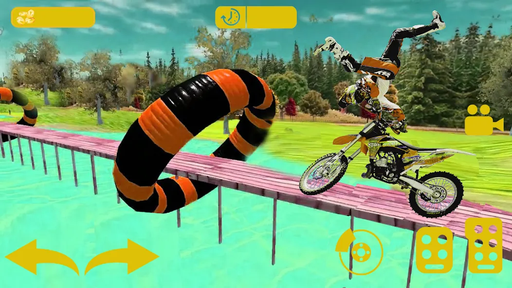 Bike stunt 3d games-Bike games  [МОД Бесконечные монеты] Screenshot 3