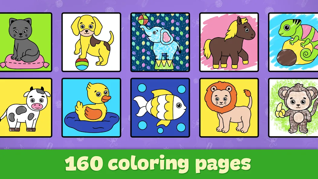 Kids Coloring & Drawing Games  [МОД Unlimited Money] Screenshot 5