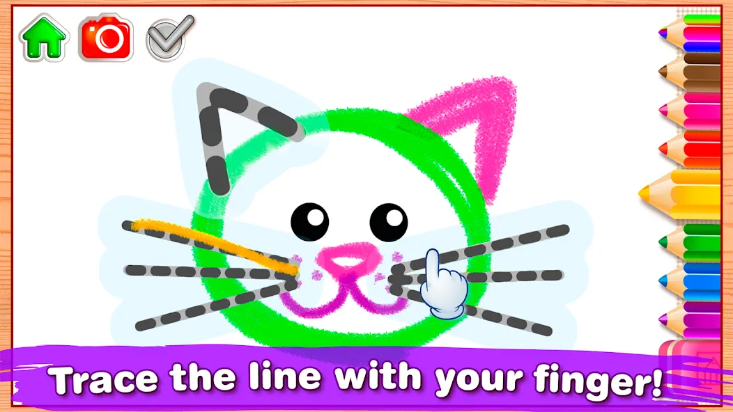 Bini Drawing for Kids Games (Бини)  [МОД Mega Pack] Screenshot 3