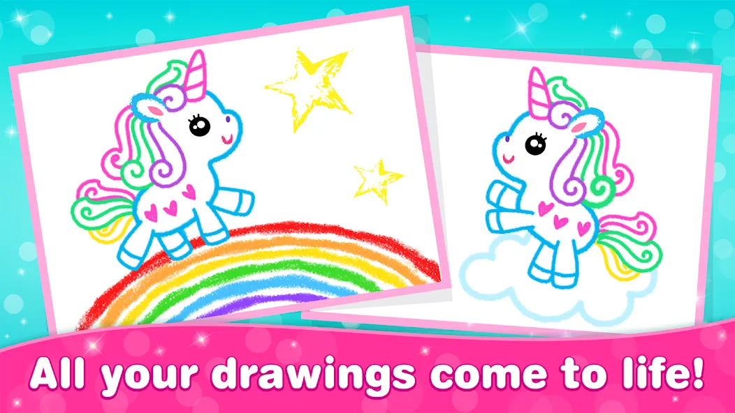 Bini Game Drawing for kids app (Бини)  [МОД Бесконечные монеты] Screenshot 4