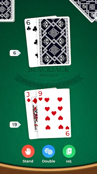 Blackjack (Блэкджек)  [МОД Бесконечные монеты] Screenshot 2