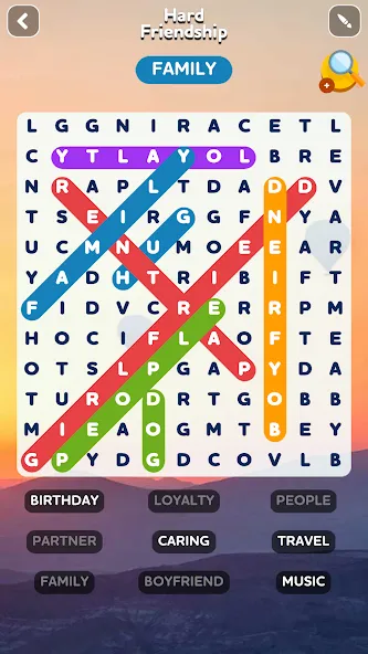 Word Search - Word Puzzle Game  [МОД Много денег] Screenshot 1