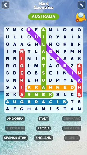 Word Search - Word Puzzle Game  [МОД Много денег] Screenshot 2