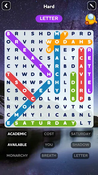 Word Search - Word Puzzle Game  [МОД Много денег] Screenshot 4