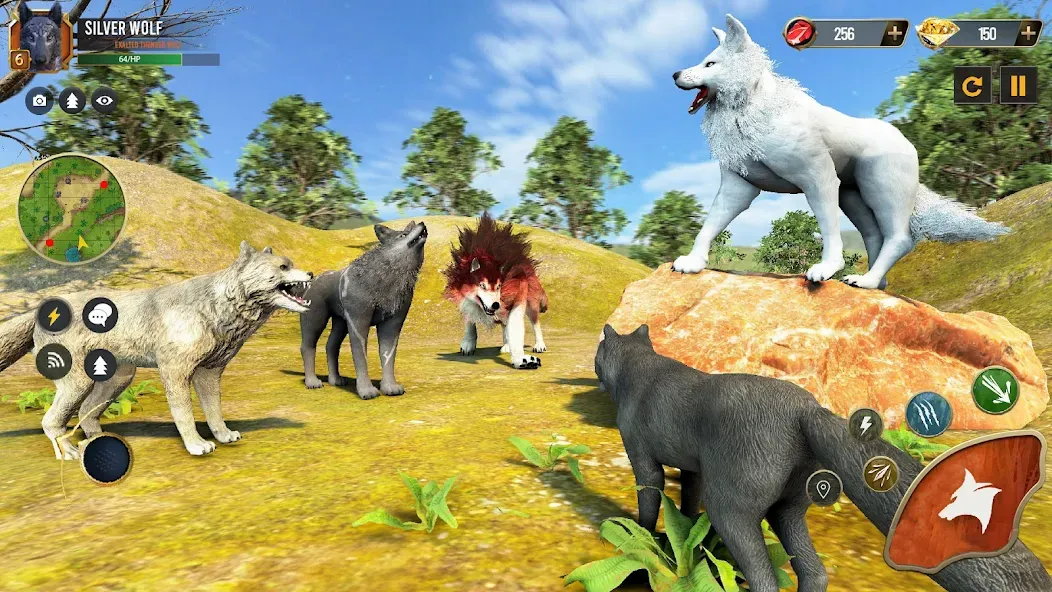 Wild Wolf Simulator Wolf Games  [МОД Меню] Screenshot 3