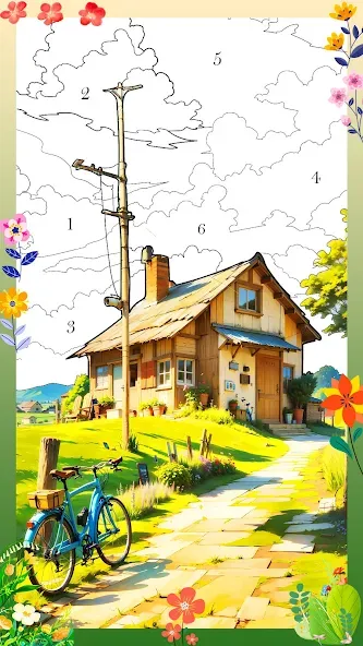 Holiday Relax Coloring Games  [МОД Все открыто] Screenshot 4