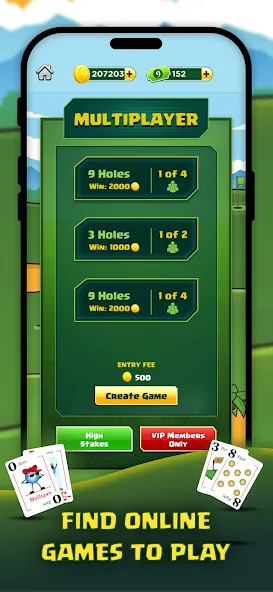 Play Nine: Golf Card Game (Плей Найн)  [МОД Много денег] Screenshot 3