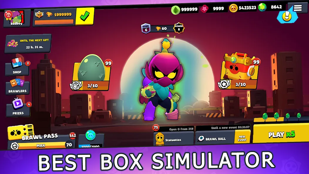 Box Simulator for Brawl Stars  [МОД Mega Pack] Screenshot 1