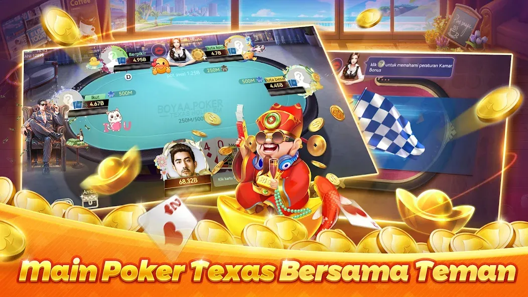 Poker Texas Boyaa (Покер Техас Бояа)  [МОД Unlimited Money] Screenshot 2