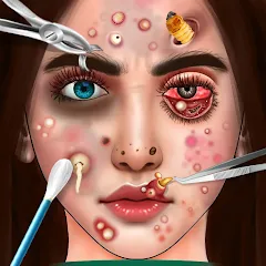 Скачать взломанную ASMR Doctor Makeup Salon games (АСМР)  [МОД Много монет] - стабильная версия apk на Андроид