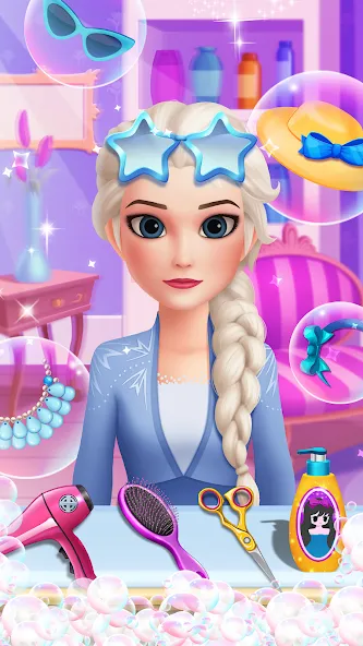 Hair Salon: Beauty Salon Game (Хэр Салон)  [МОД Бесконечные монеты] Screenshot 1