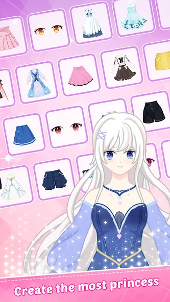 Princess Dress Up - Sweet Doll (Принцесса нарядиться)  [МОД Много монет] Screenshot 4