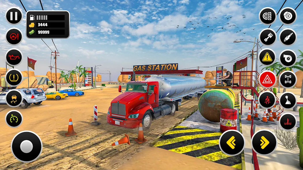 Gas Station Simulator Games  [МОД Бесконечные монеты] Screenshot 1