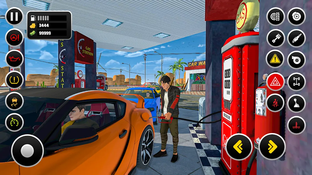 Gas Station Simulator Games  [МОД Бесконечные монеты] Screenshot 2