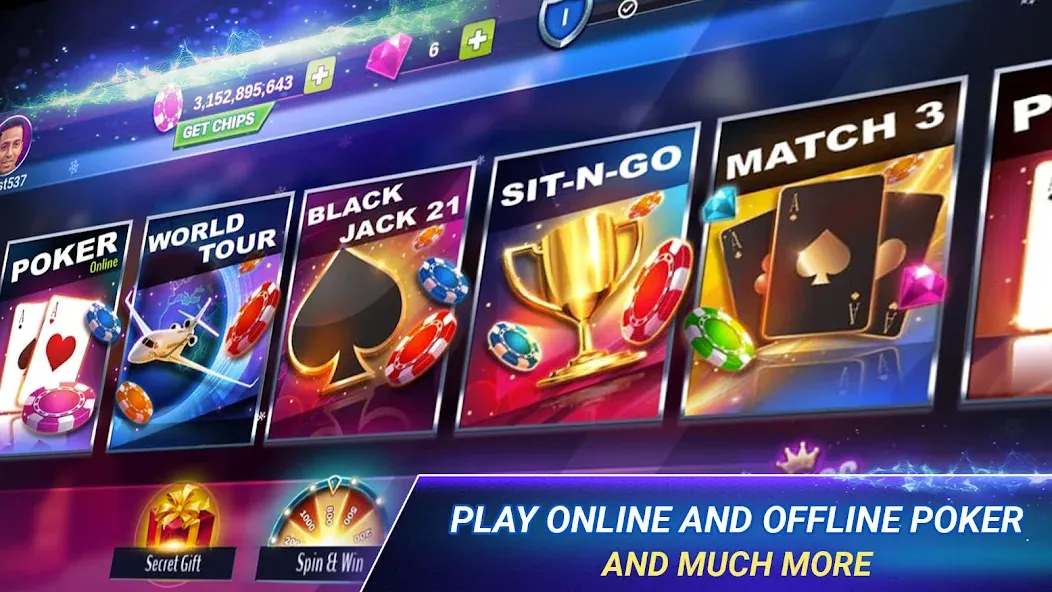 Poker Zmist - Offline & Online (Покер Змст)  [МОД Бесконечные деньги] Screenshot 2