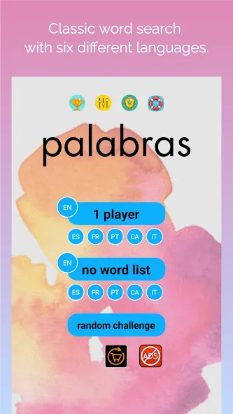 busca palabras: sopa de letras (буска палабрас)  [МОД Menu] Screenshot 1