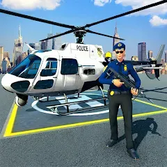 Взлом Police Helicopter Chase Game  [МОД Mega Pack] - полная версия apk на Андроид