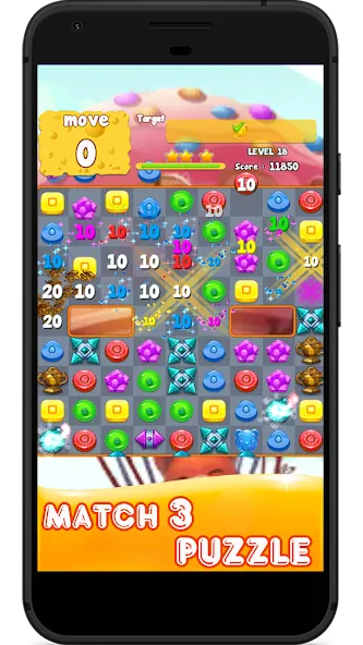 Candy 2024-Candy Match 3 Game (Кэнди 2023)  [МОД Меню] Screenshot 2