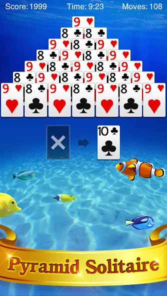 Pyramid Solitaire  [МОД Бесконечные деньги] Screenshot 1