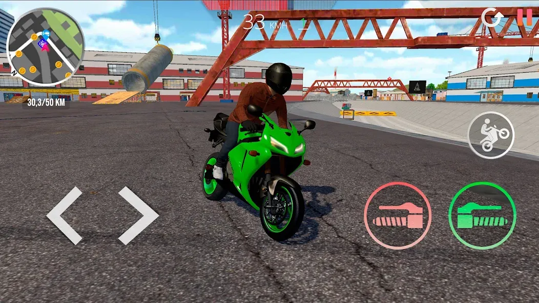 Motorcycle Real Simulator (Мотоцикл Реальный Симулятор)  [МОД Unlimited Money] Screenshot 5