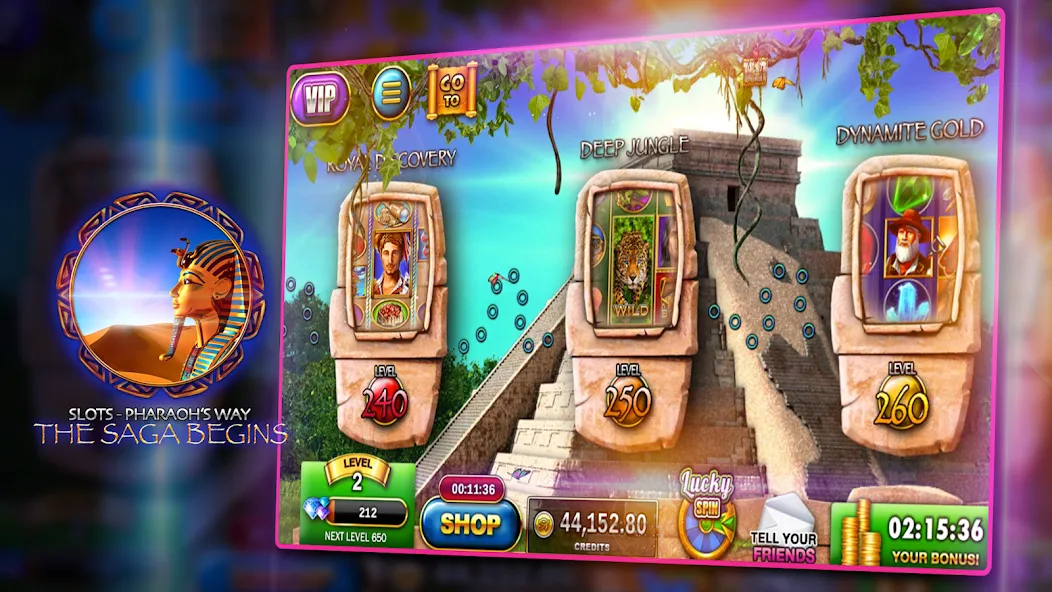 Slots - Pharaoh's Way Casino (Слоты)  [МОД Много денег] Screenshot 1