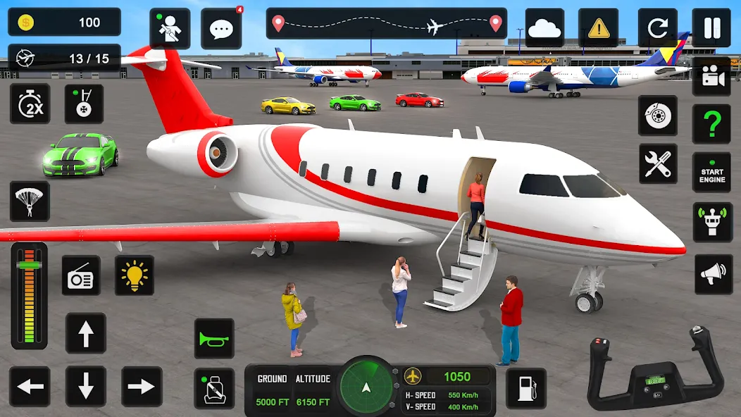 City Pilot Cargo Plane Games (Сити Пилот Карго Плейн Геймс)  [МОД Бесконечные монеты] Screenshot 2