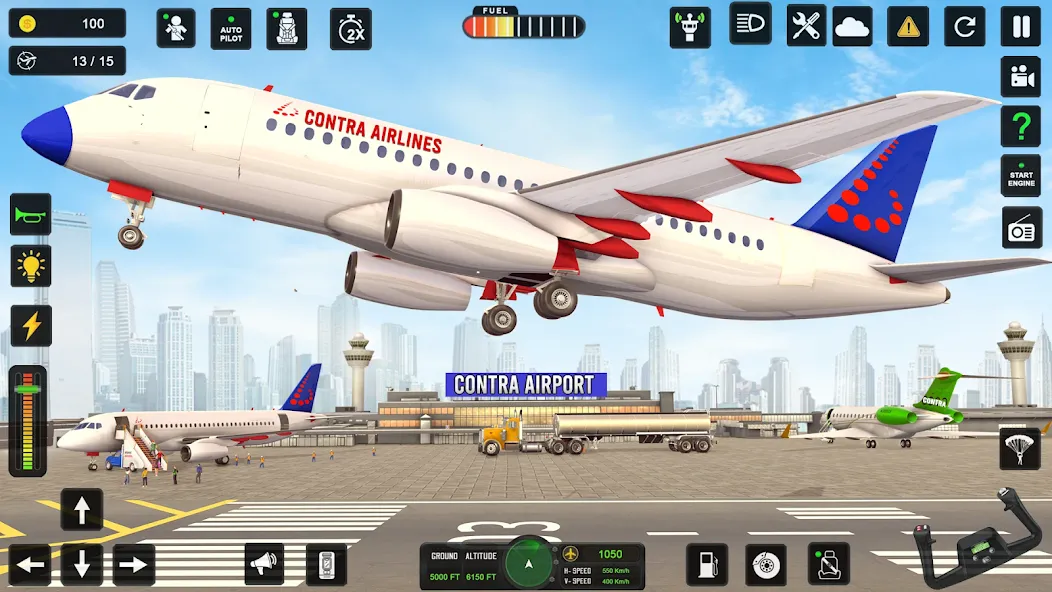 City Pilot Cargo Plane Games (Сити Пилот Карго Плейн Геймс)  [МОД Бесконечные монеты] Screenshot 4