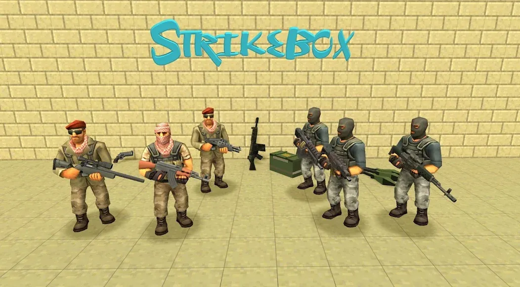 StrikeBox: Sandbox&Shooter (Страйкбокс)  [МОД Много монет] Screenshot 4