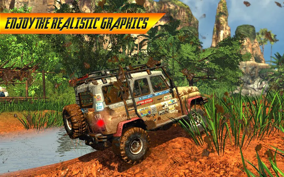 Offroad Jeep Driving Simulator  [МОД Menu] Screenshot 5