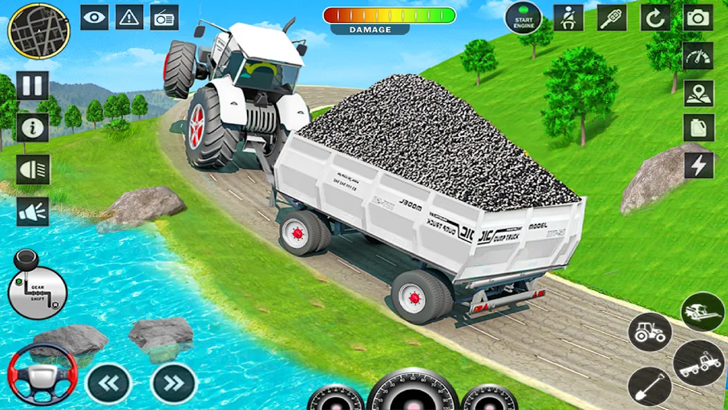 Big Tractor Farming Simulator (Биг Трактор Фарминг Симулятор)  [МОД Unlimited Money] Screenshot 1