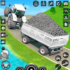 Взломанная Big Tractor Farming Simulator (Биг Трактор Фарминг Симулятор)  [МОД Unlimited Money] - полная версия apk на Андроид