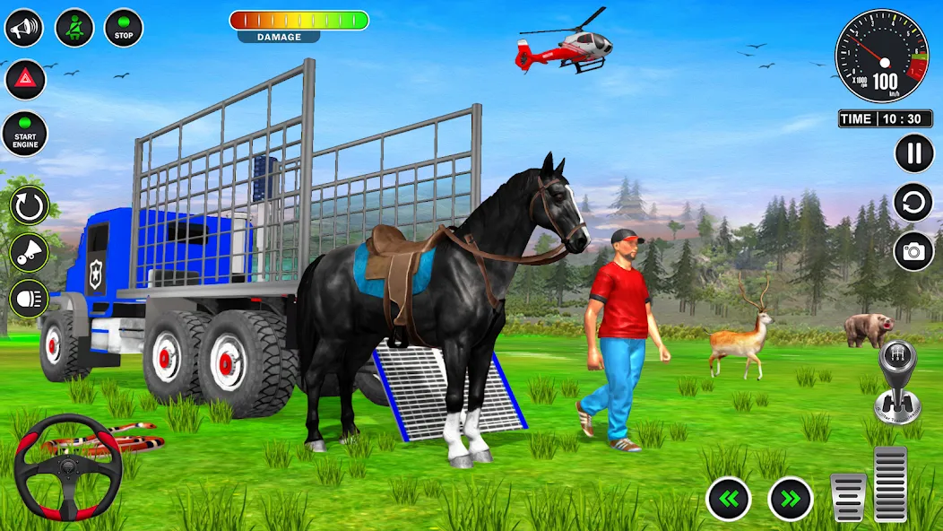 Animal Transport Truck Game 3D (Игра Грузовик для перевозки животных)  [МОД Menu] Screenshot 5