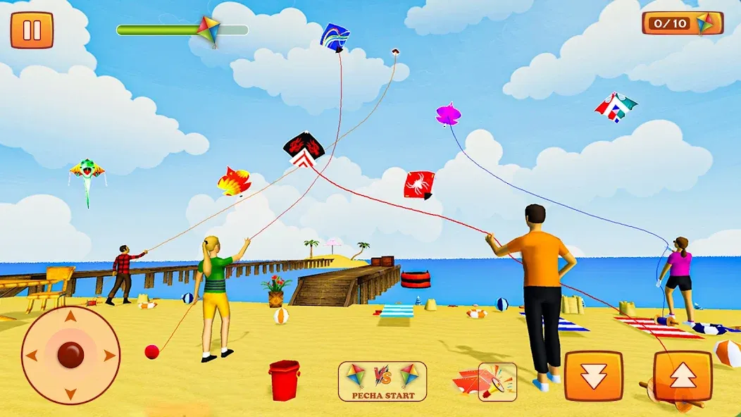 Kite Game: Kite Flying Game 3D  [МОД Бесконечные монеты] Screenshot 4