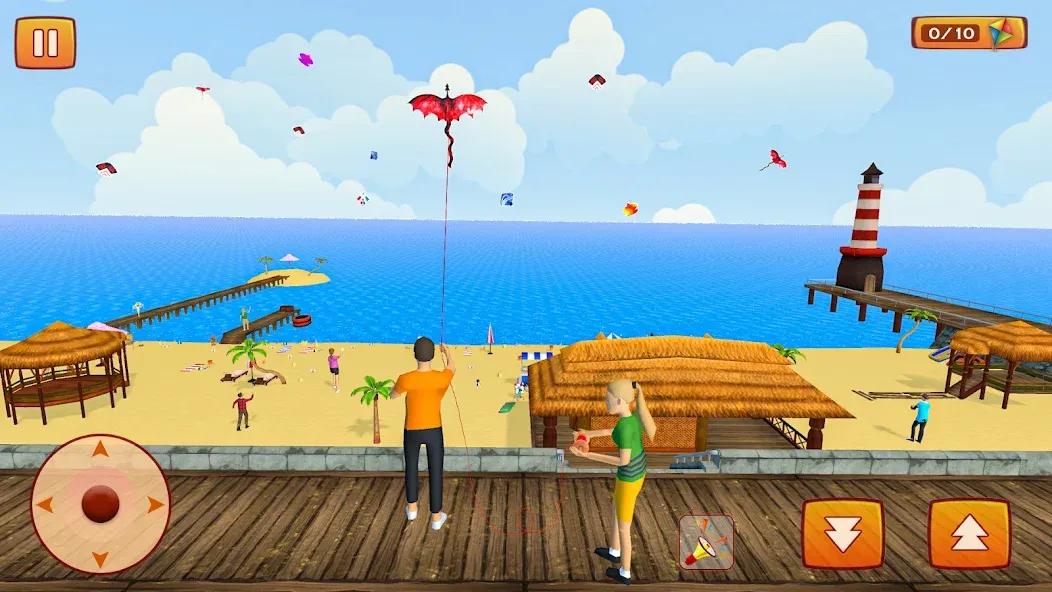 Kite Game: Kite Flying Game 3D  [МОД Бесконечные монеты] Screenshot 5