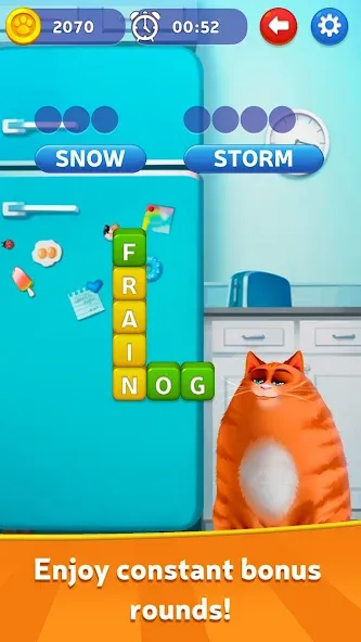 Kitty Scramble: Word Game  [МОД Unlocked] Screenshot 3