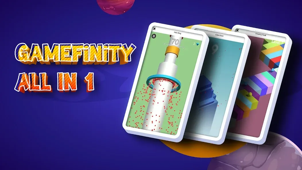 GameFinity: Arcade Mini games  [МОД Меню] Screenshot 1