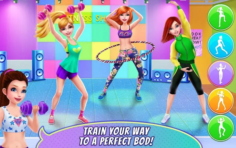 Fitness Girl - Dance & Play  [МОД Все открыто] Screenshot 3