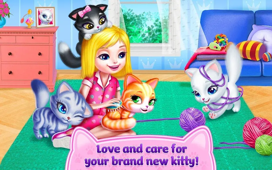 Kitty Love - My Fluffy Pet  [МОД Unlimited Money] Screenshot 5