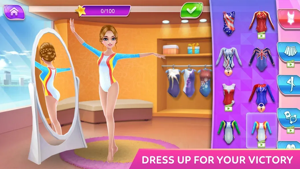 Gymnastics Superstar Star Girl  [МОД Unlocked] Screenshot 1