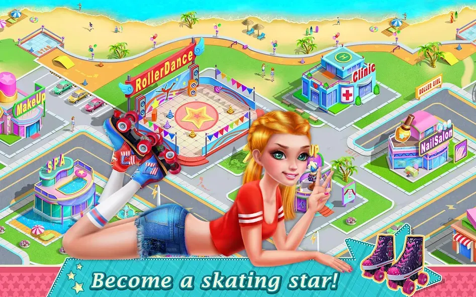 Roller Skating Girls  [МОД Unlimited Money] Screenshot 5